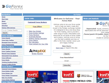 Tablet Screenshot of goforex.net